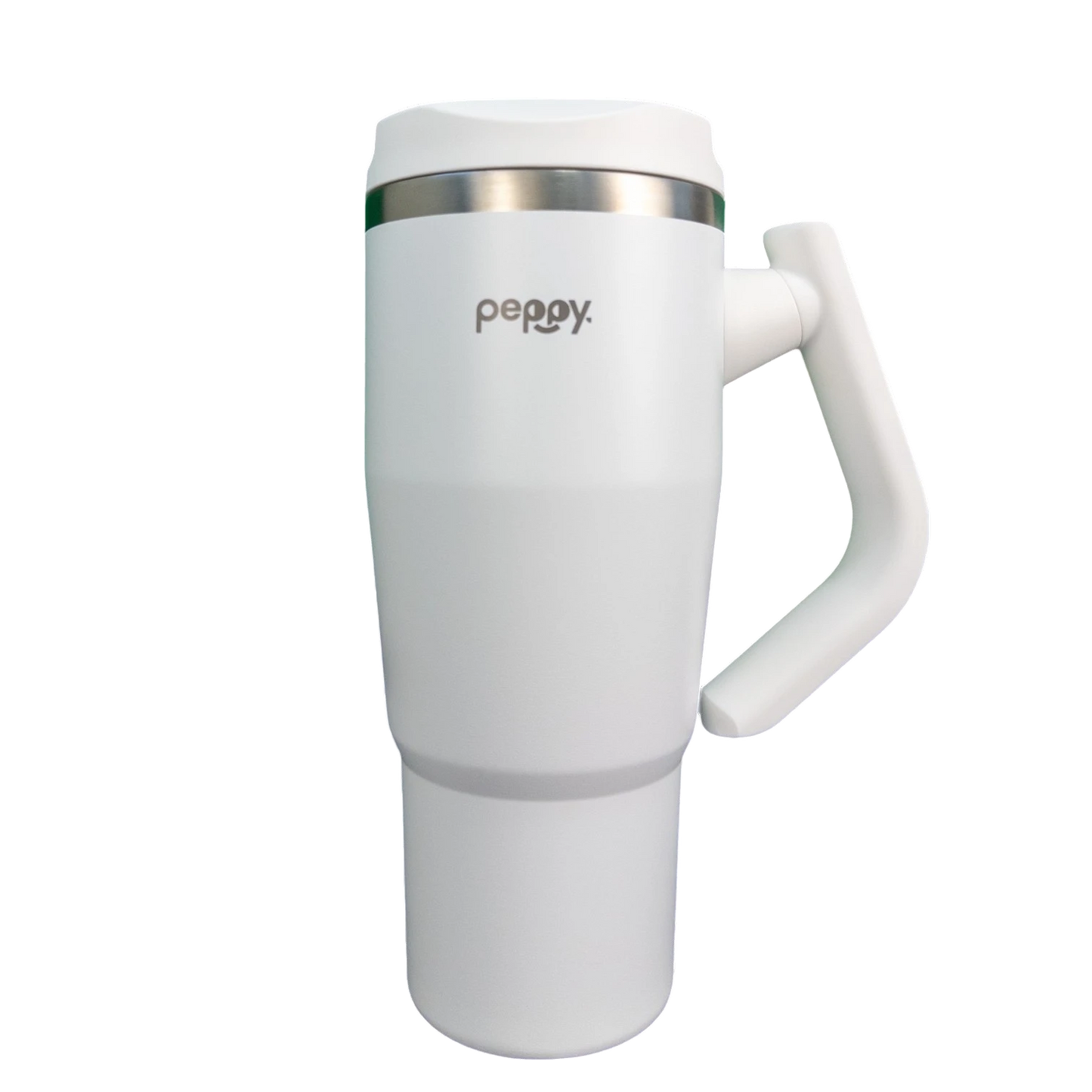 Balta termogertuvė iš priekio