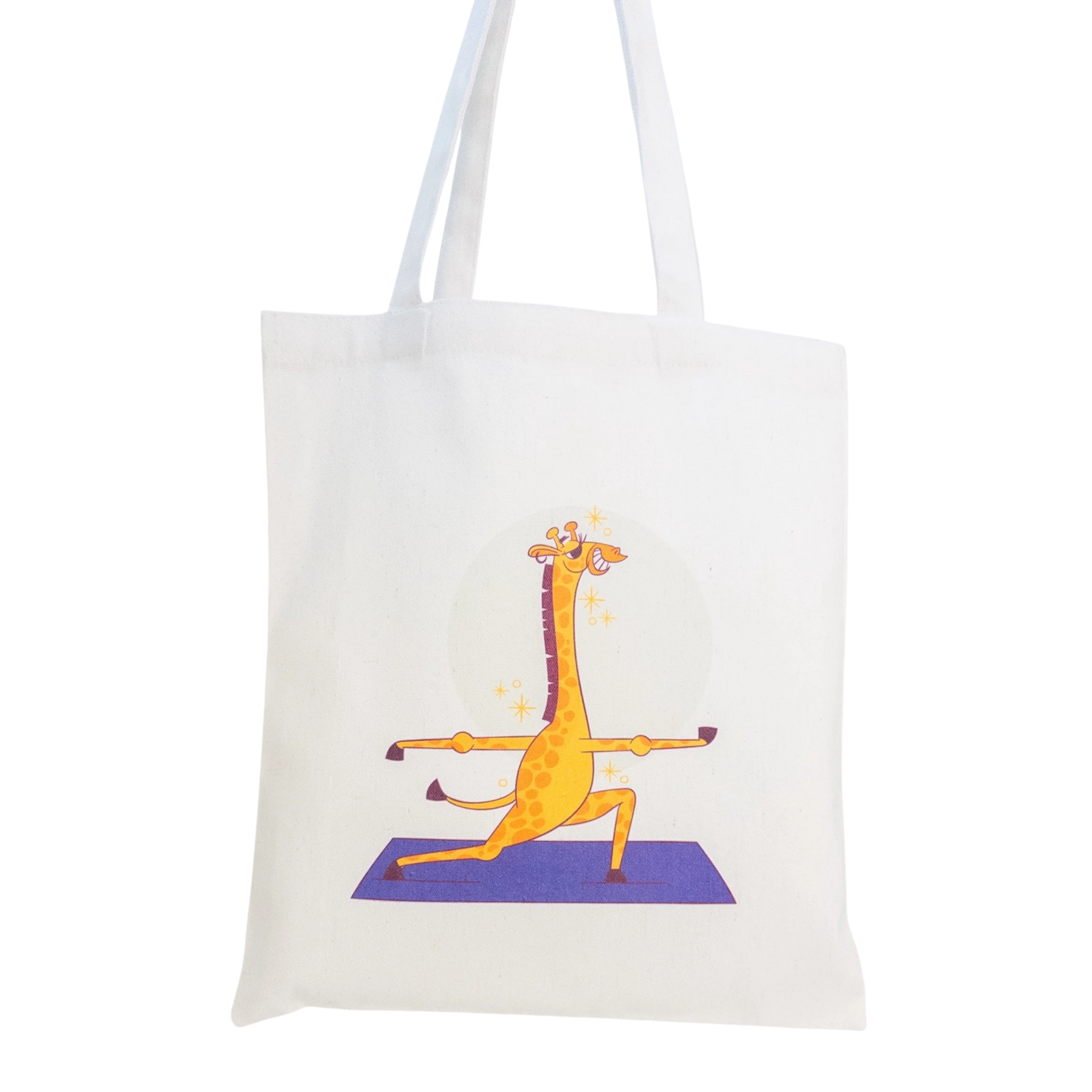 Tote maišelis iš priekio baltame fone