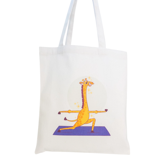 Tote maišelis iš priekio baltame fone