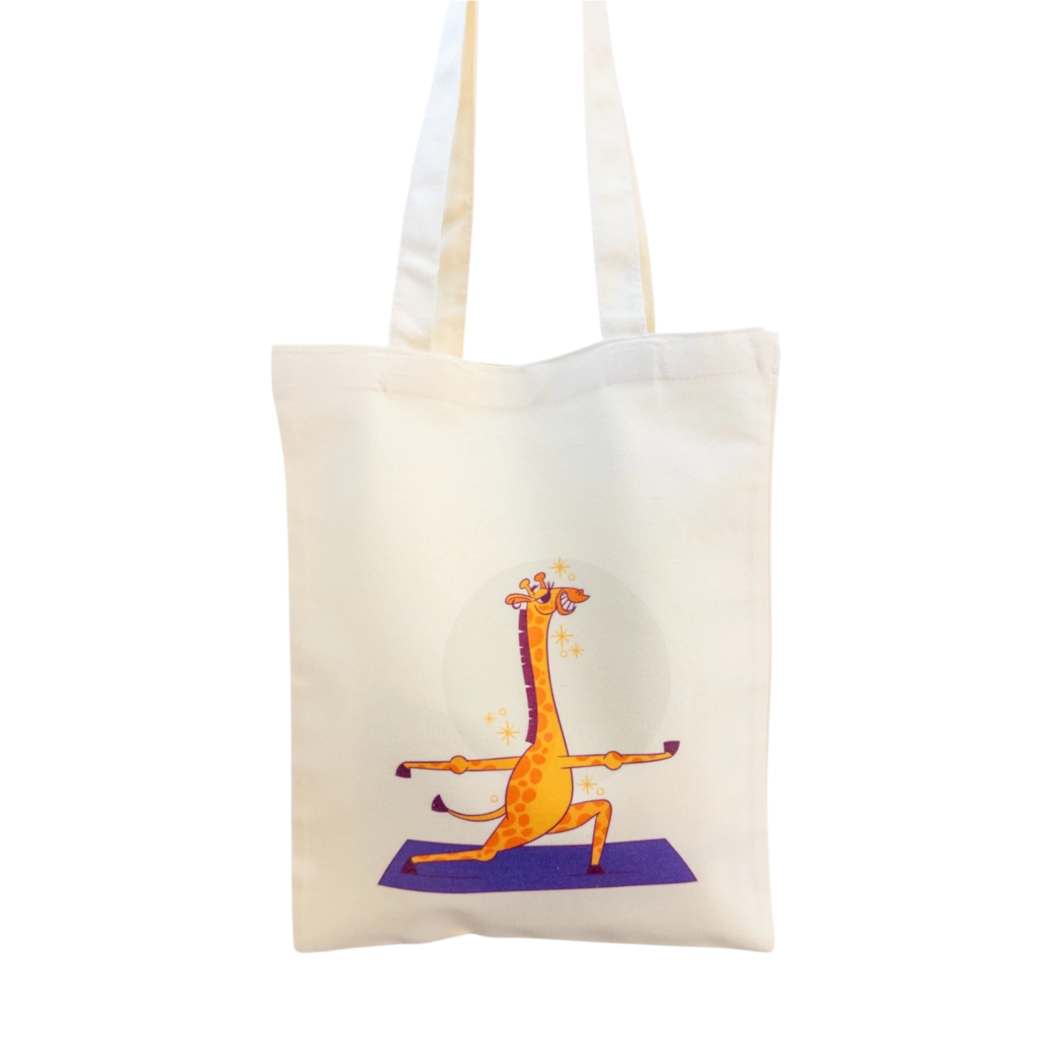 Tote maišelis iš priekio baltame fone